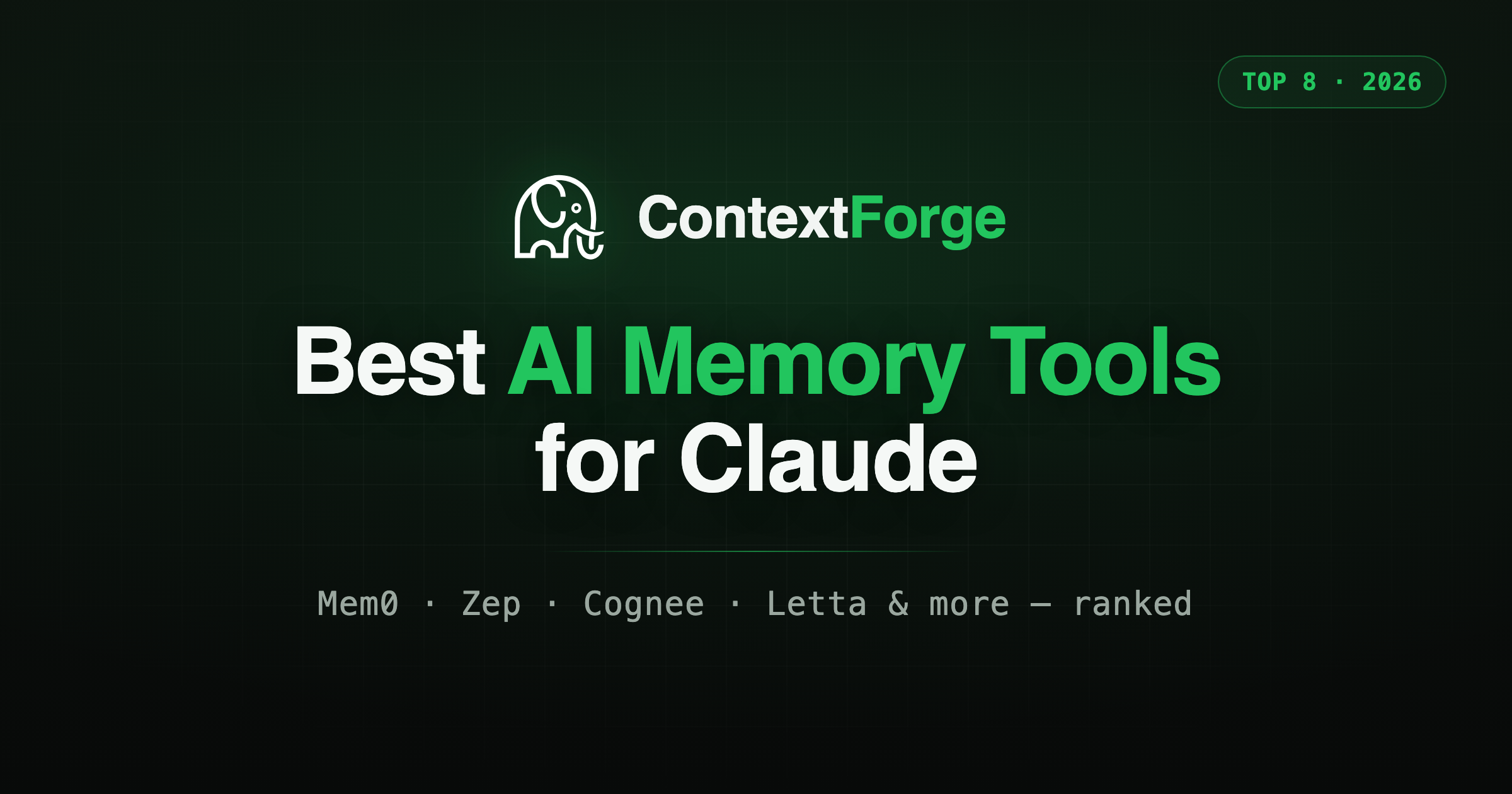 Best AI Memory Tools for Claude in 2026 (Top 8 Ranked)